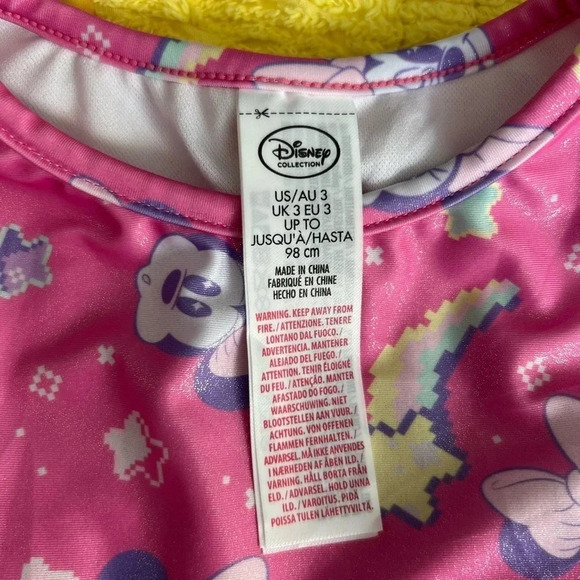 Disney  Minnie Mouse Two Piece Bathing Suit Baby Girls | Size 3 - Picture 5 of 5